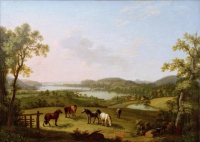 Lake Plön Seen from Bösdorf by Ludwig Philipp Strack